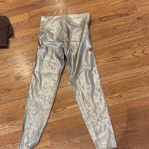Silver metallic Leggings